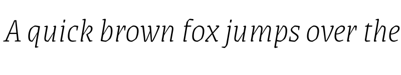 Preview of Grenze ExtraLight Italic font