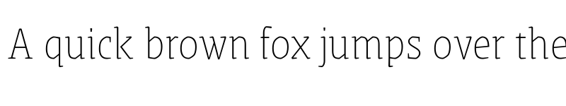 Preview of Grenze Thin font