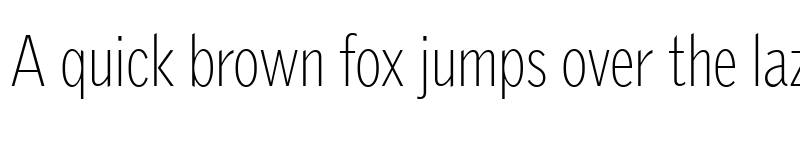 Preview of GriffithGothic Cond Thin Regular font