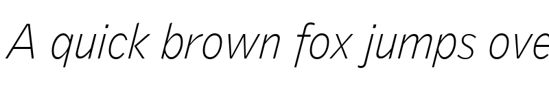 Preview of GriffithGothic Thin Italic font