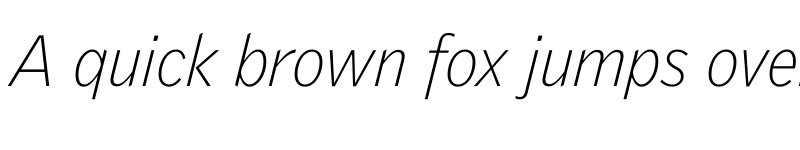 Preview of GriffithGothic ThinItalic font