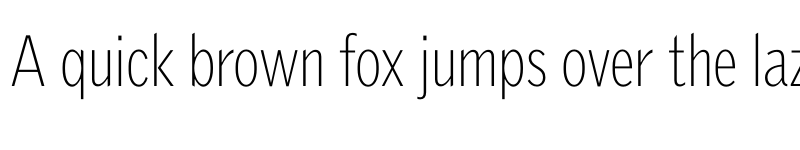 Preview of GriffithGothicCond Thin font