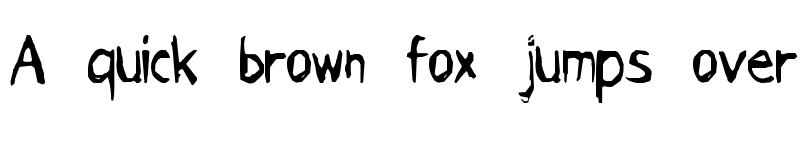 Preview of Grimace Regular font