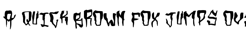 Preview of Grimey Medium font