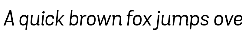 Preview of Grota Sans Italic font