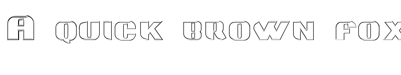 Preview of Grotesca 3-D Regular font