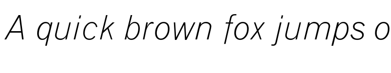 Preview of Grotesque MT Std Light Italic font