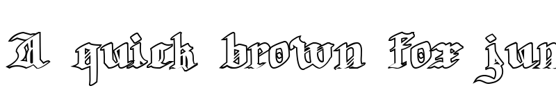 Preview of Groundage Outline font