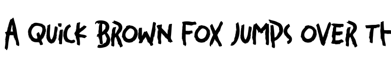 Preview of Gruesome Regular font