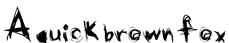 Preview of Grunge Regular font