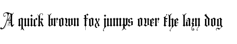 Preview of Grusskarten Gotisch Regular font