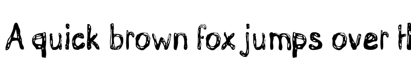 Preview of GrutchHanded Regular font