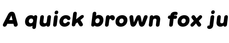 Preview of GT Maru Black Oblique font