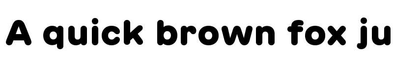 Preview of GT Maru Black font