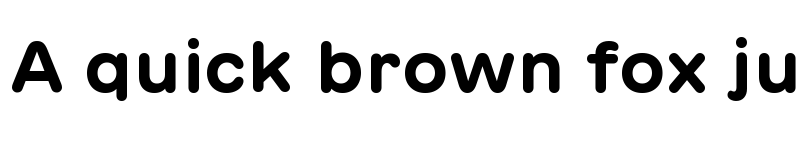 Preview of GT Maru Bold font