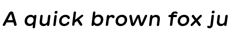 Preview of GT Maru Medium Oblique font