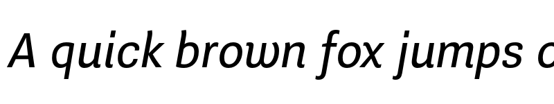 Preview of Guanabara Sans Book Italic font