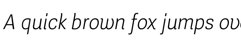 Preview of Guanabara Sans Extra Light Italic font