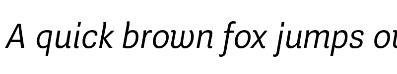 Preview of Guanabara Sans Light Italic font