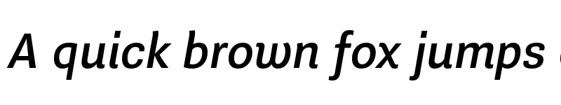 Preview of Guanabara Sans Medium Italic font