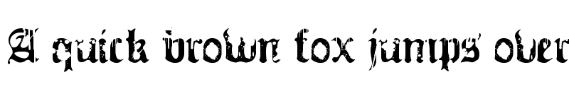 Preview of Guerra_Santa Regular font