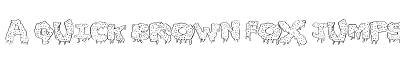 Preview of GunkyIck Regular font