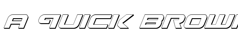 Preview of Gunship Shadow Ital Shadow Ital font