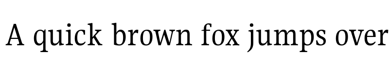 Preview of Gupter Regular font