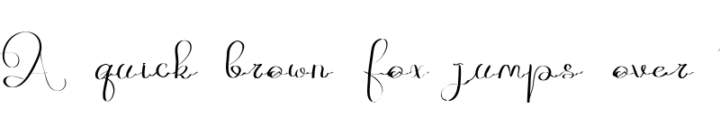 Preview of Gusty Fenti CANDEN font