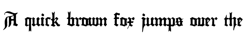 Preview of Gutenberg Textura Regular font