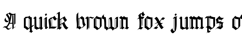 Preview of GuyfordBlackletter Blackletter font