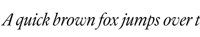 Preview of Guyot Headline Light Italic font