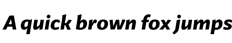 Preview of Guyot Sans ExtraBold Italic font