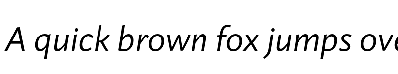 Preview of Guyot Sans Light Italic font