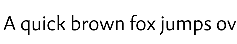 Preview of Guyot Sans Light font