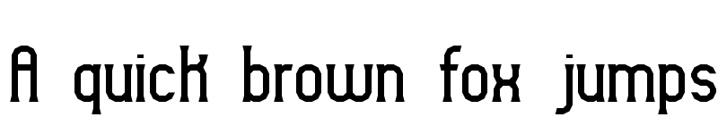 Preview of Gyneric BRK Regular font