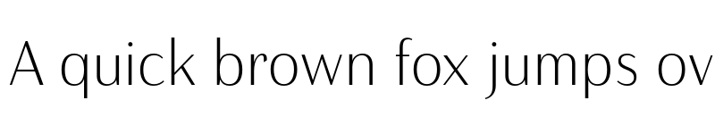 Preview of Haboro Contrast Norm Thin font