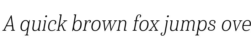 Preview of Haboro Serif Cond Light It font