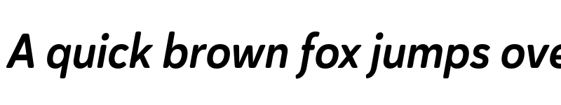 Preview of Haboro Soft Cond Bold Italic font