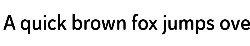 Preview of Haboro Soft Cond Demi font