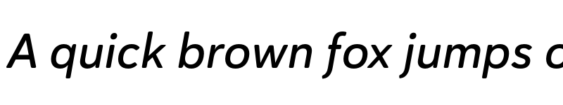 Preview of Haboro Soft Norm Demi Italic font