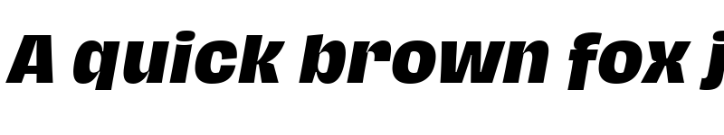 Preview of Hagrid Text Trial Extrabold Italic font