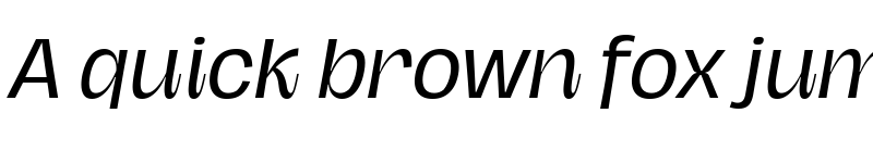 Preview of Hagrid Trial Italic font