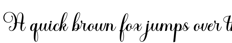 Preview of Haileyna Regular font