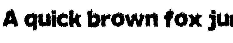 Preview of Hairy Monster Solid Solid font