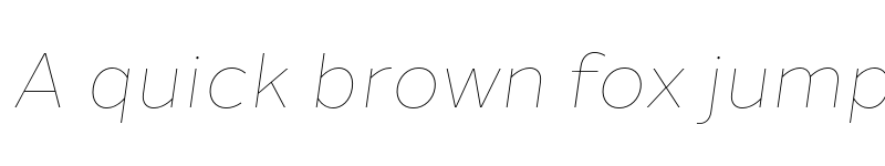 Preview of Halcom Thin Italic font