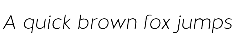 Preview of Halis GR ExtraLight Italic font