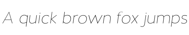 Preview of Halis GR Thin Italic font