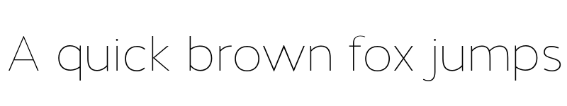 Preview of Halis GR Thin font