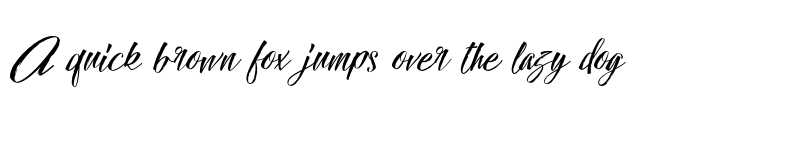 Preview of Hallelujah Brush Regular font